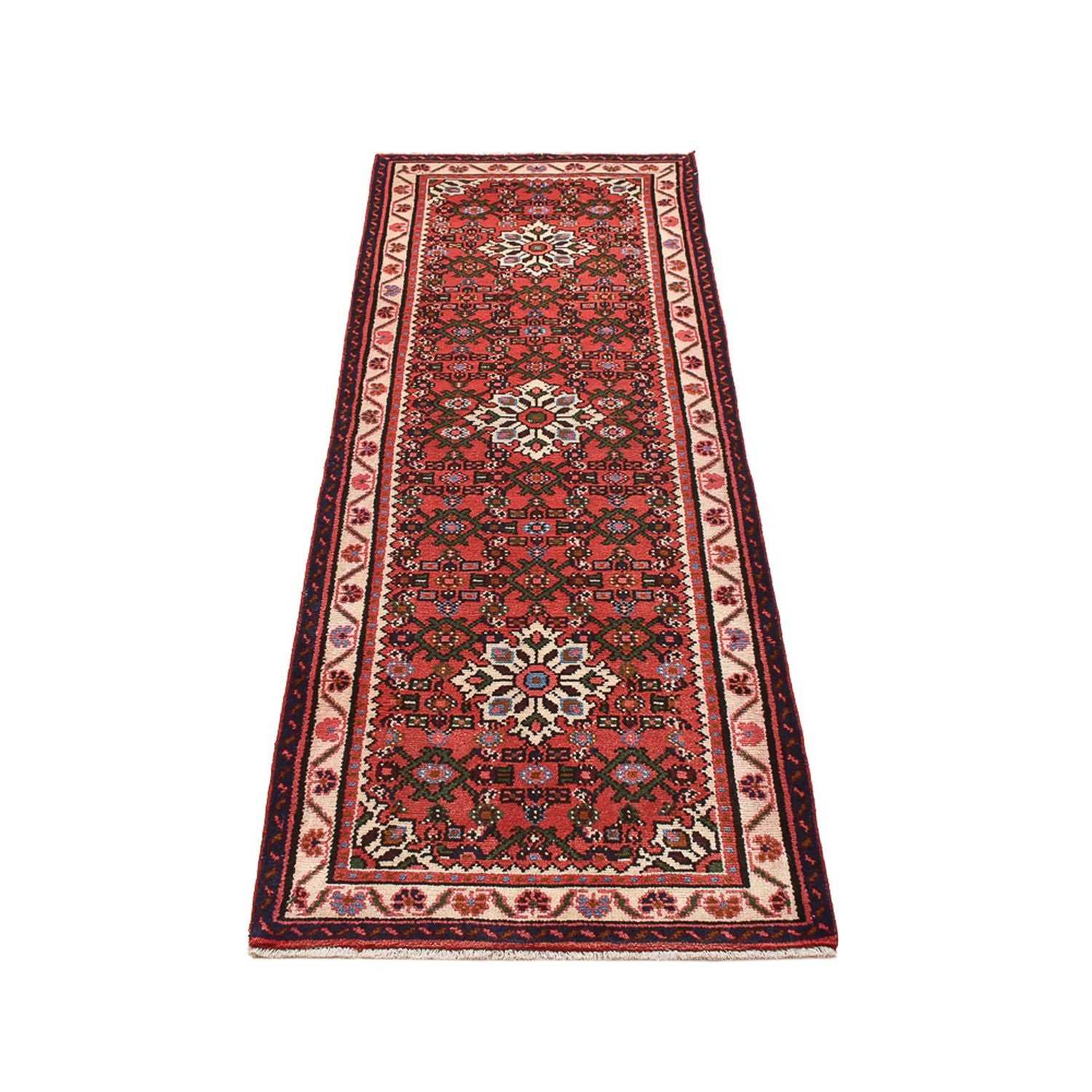 Tapis de couloir Tapis persan - Nomadic - 192 x 71 cm - rouge