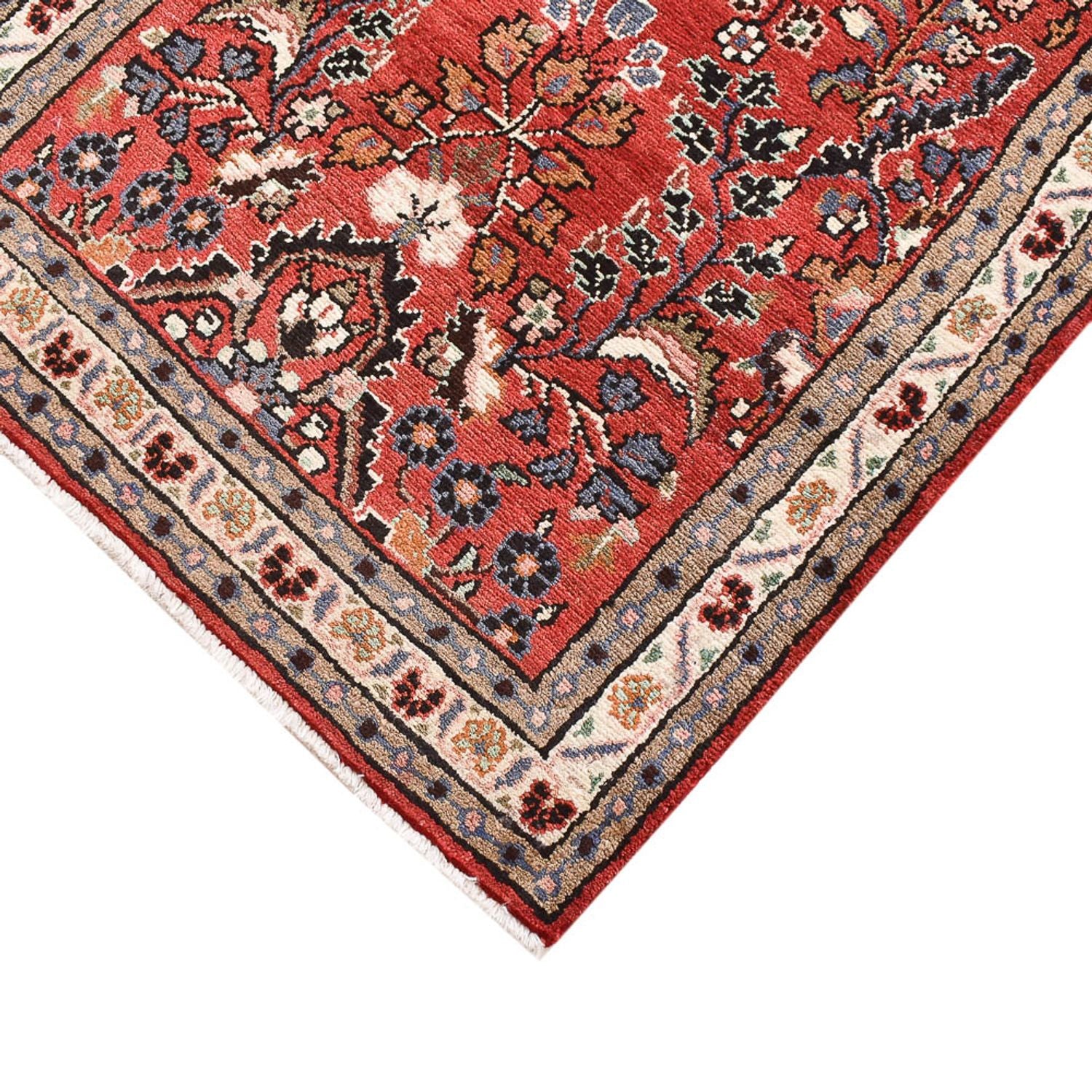 Tapis de couloir Tapis persan - Nomadic - 215 x 86 cm - rouge