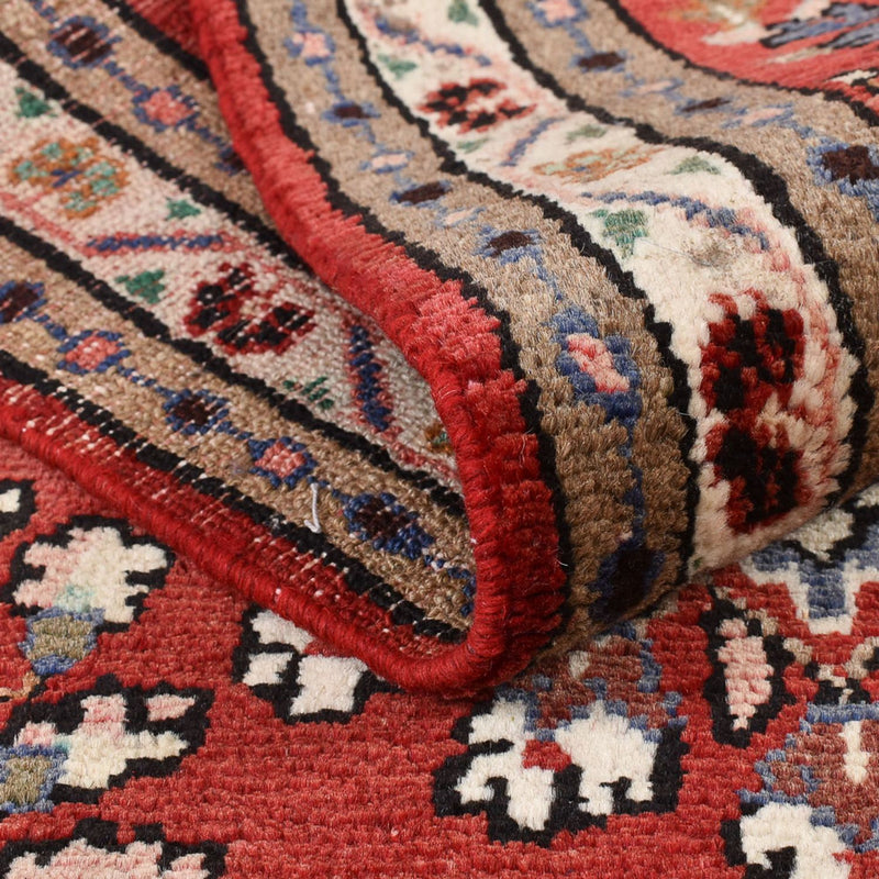 Tapis de couloir Tapis persan - Nomadic - 215 x 86 cm - rouge