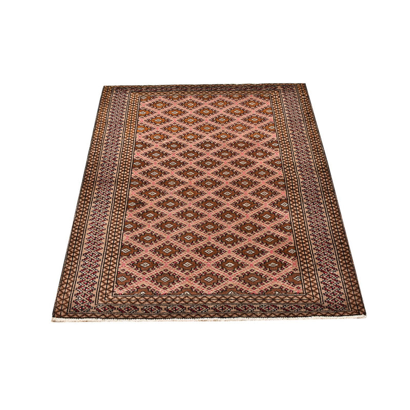 Tapis Turkaman - 132 x 97 cm - rouge clair