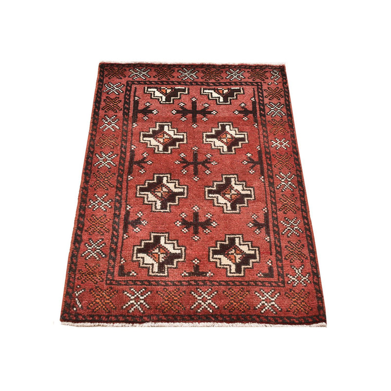 Tapis Turkaman - 100 x 58 cm - rouge clair