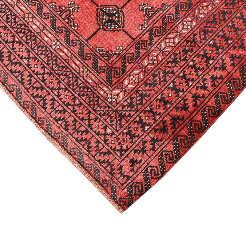 Tapis Turkaman - 150 x 117 cm - rouge