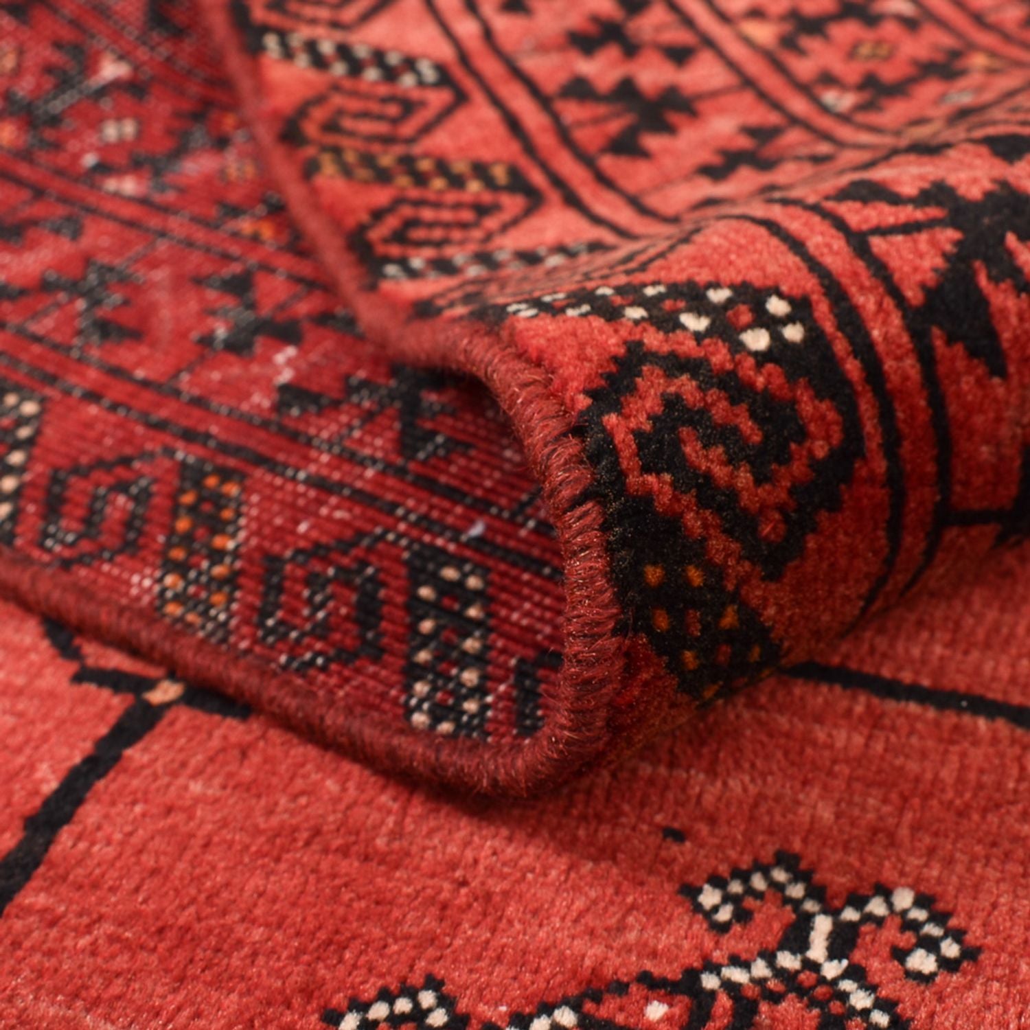 Tapis Turkaman - 150 x 117 cm - rouge