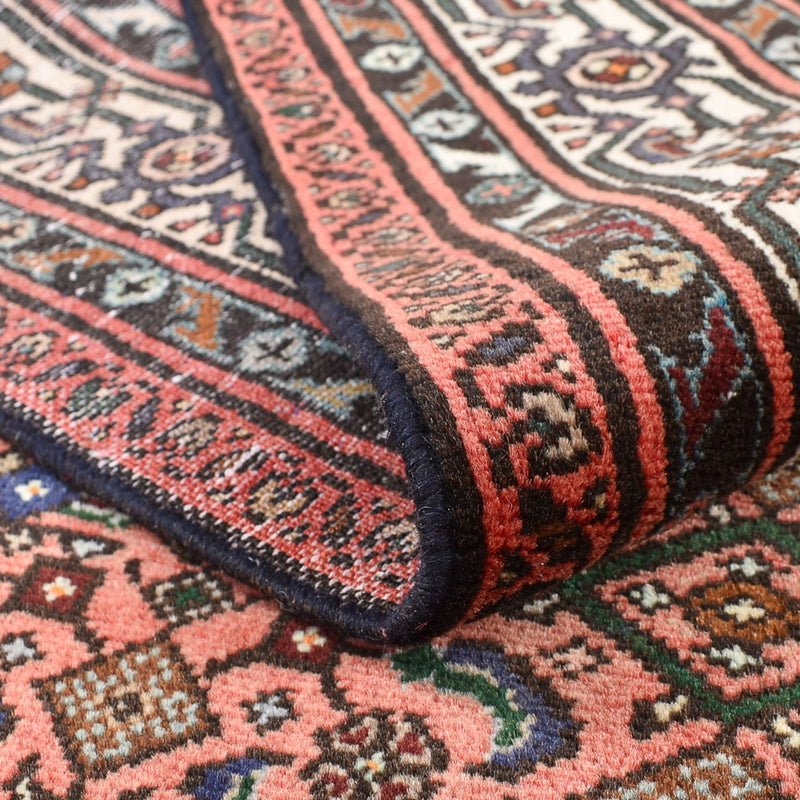 Tapis persan - Nomadic - 198 x 155 cm - rouge clair