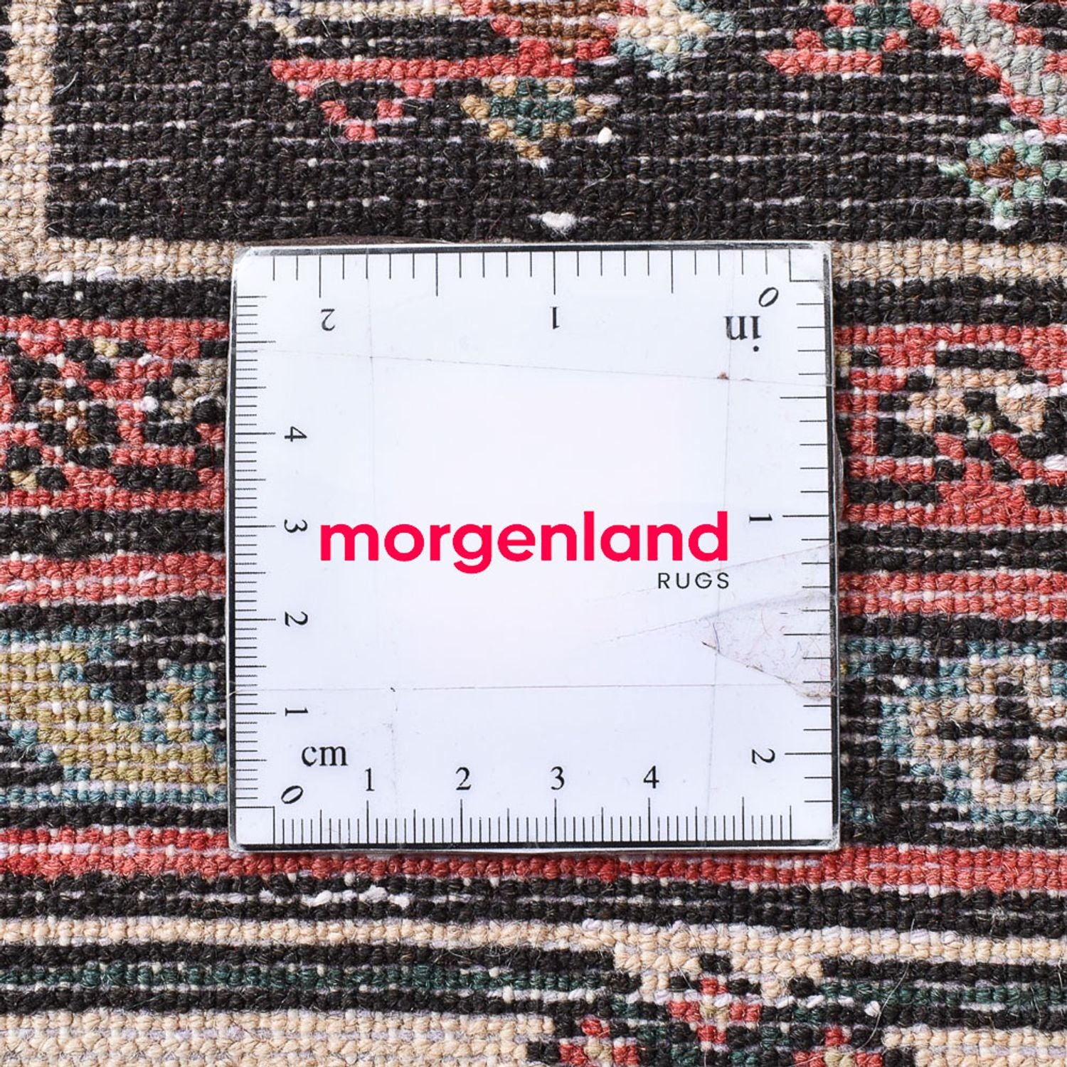 Tapis persan - Nomadic - 198 x 155 cm - rouge clair