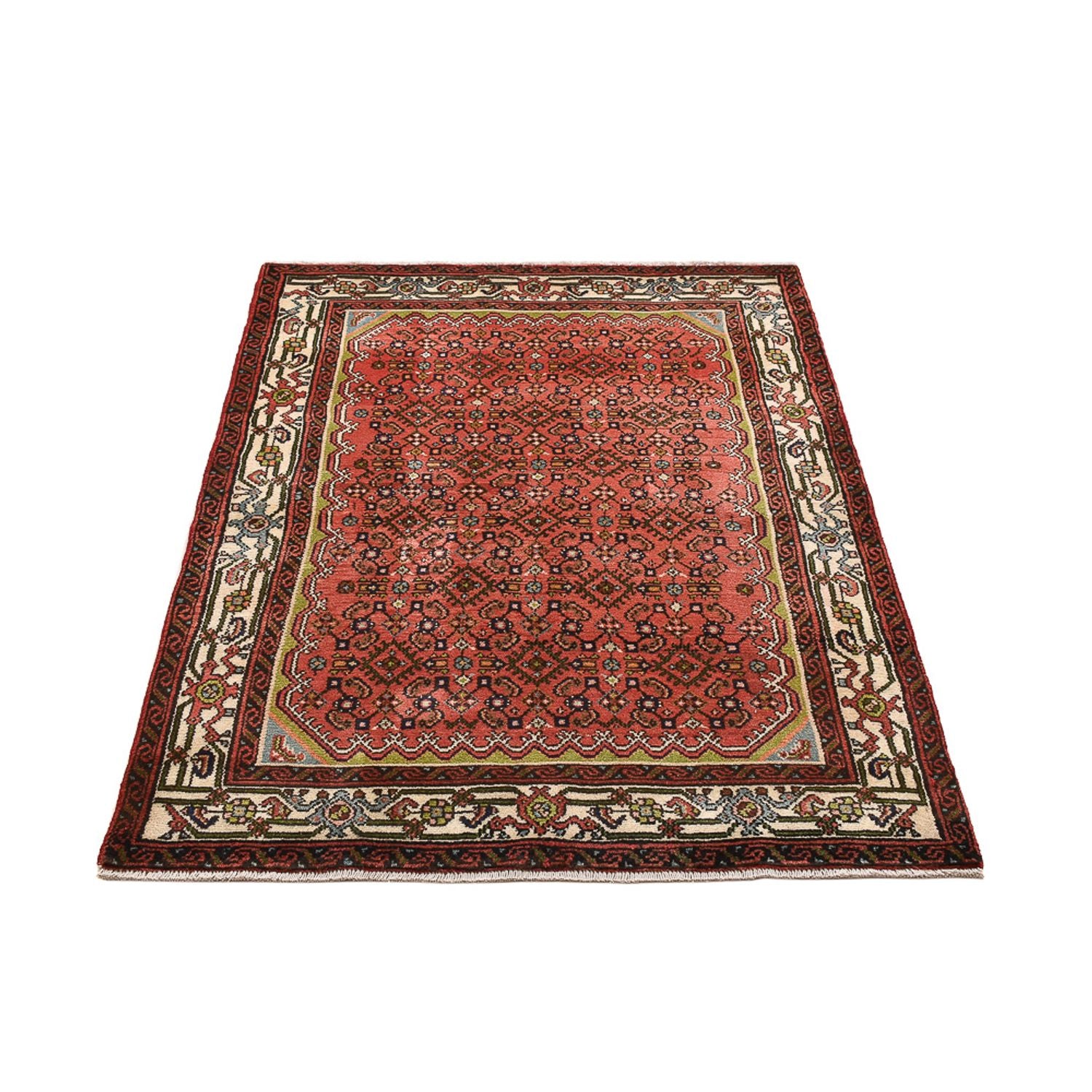 Tapis persan - Nomadic - 148 x 108 cm - rouge clair
