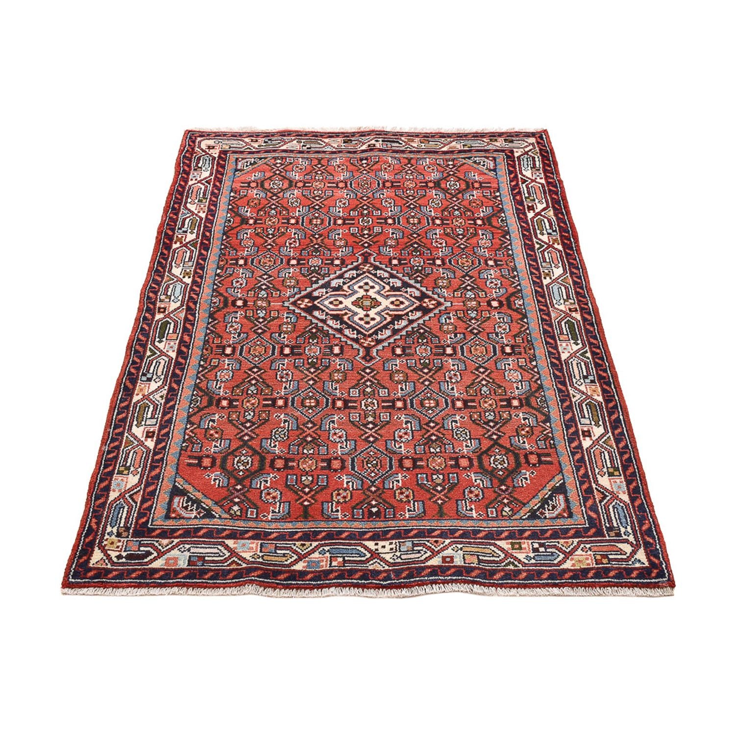 Tapis persan - Nomadic - 142 x 94 cm - rouge