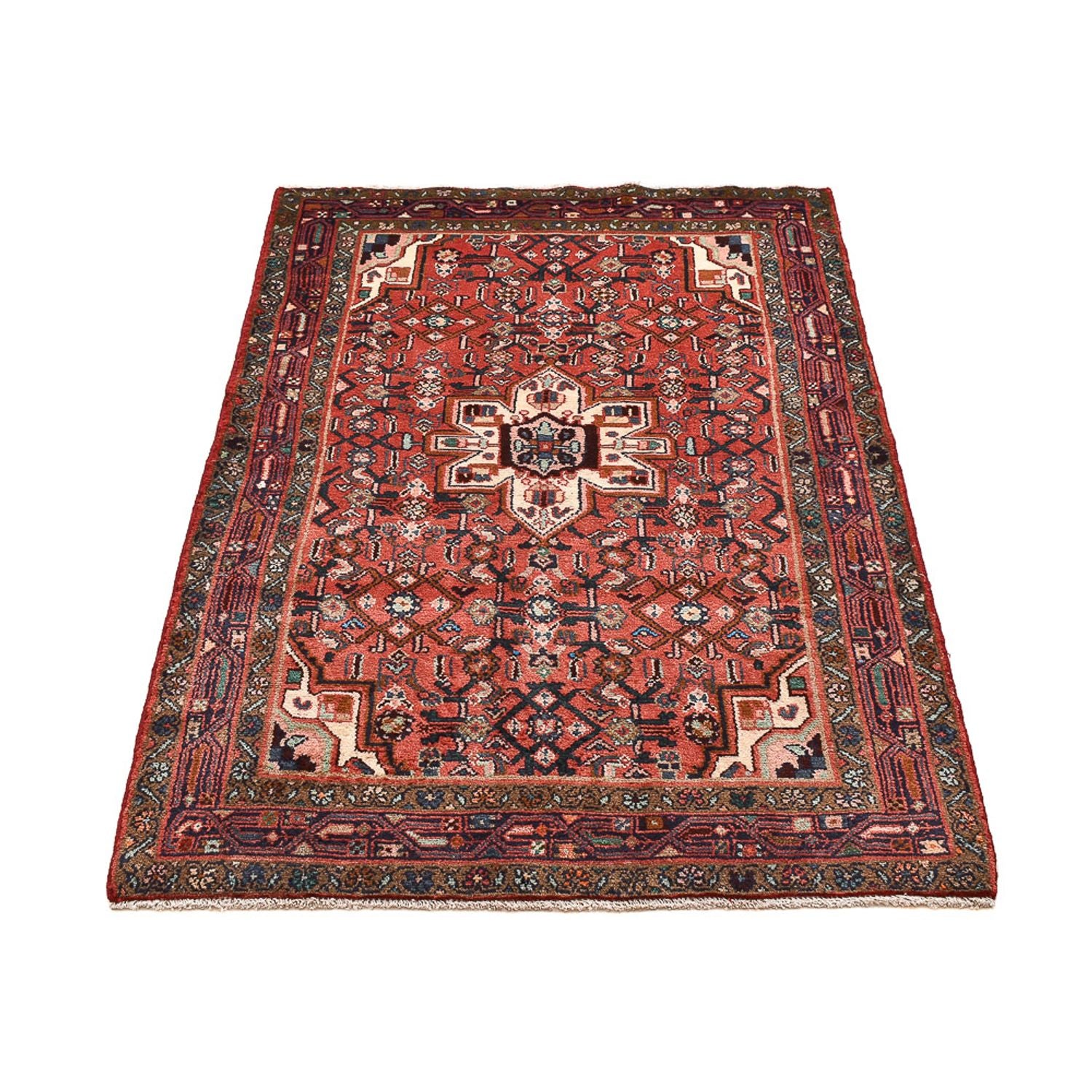 Tapis persan - Nomadic - 150 x 100 cm - rouge clair
