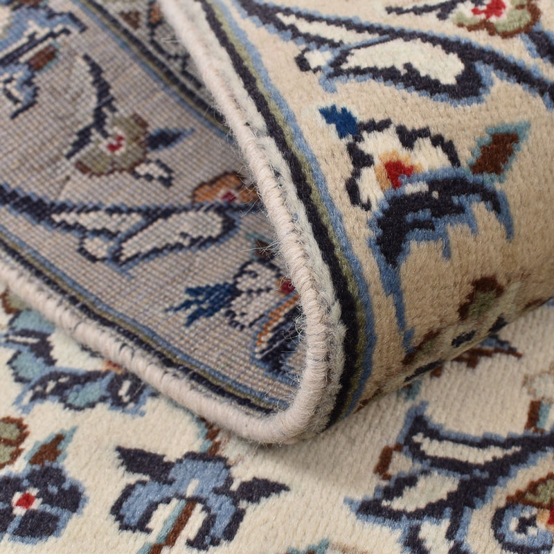 Tapis persan - Keshan - 140 x 92 cm - gris clair