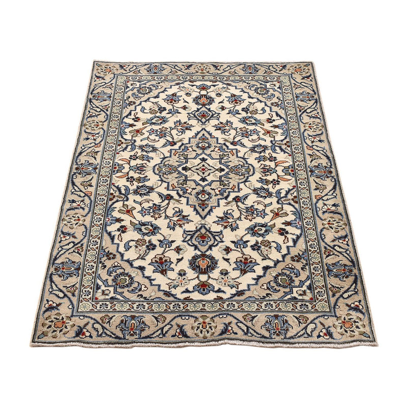 Tapis persan - Keshan - 140 x 92 cm - gris clair