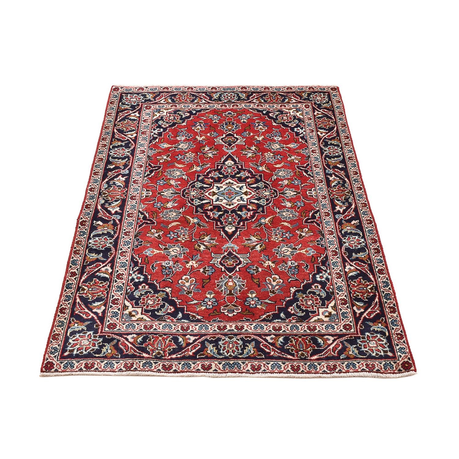 Tapis persan - Keshan - 144 x 96 cm - rouge