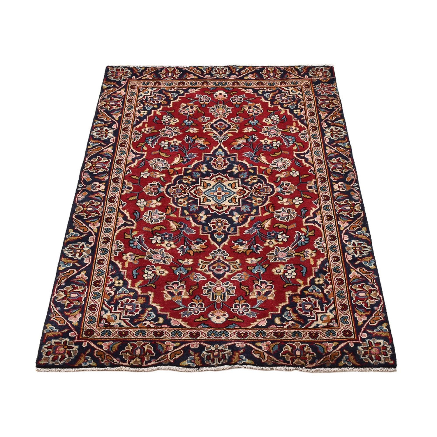 Tapis persan - Keshan - 142 x 88 cm - rouge