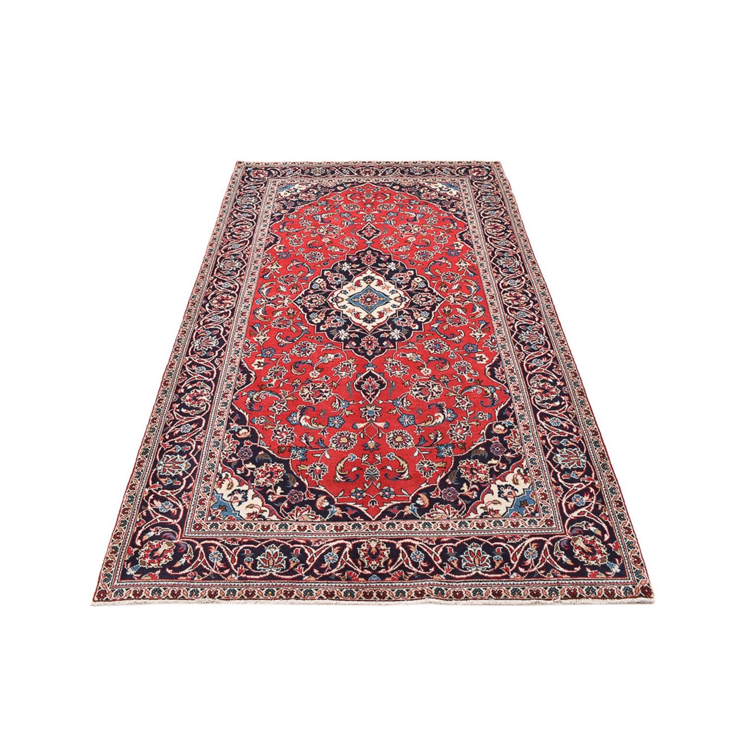 Tapis persan - Keshan - 253 x 144 cm - rouge
