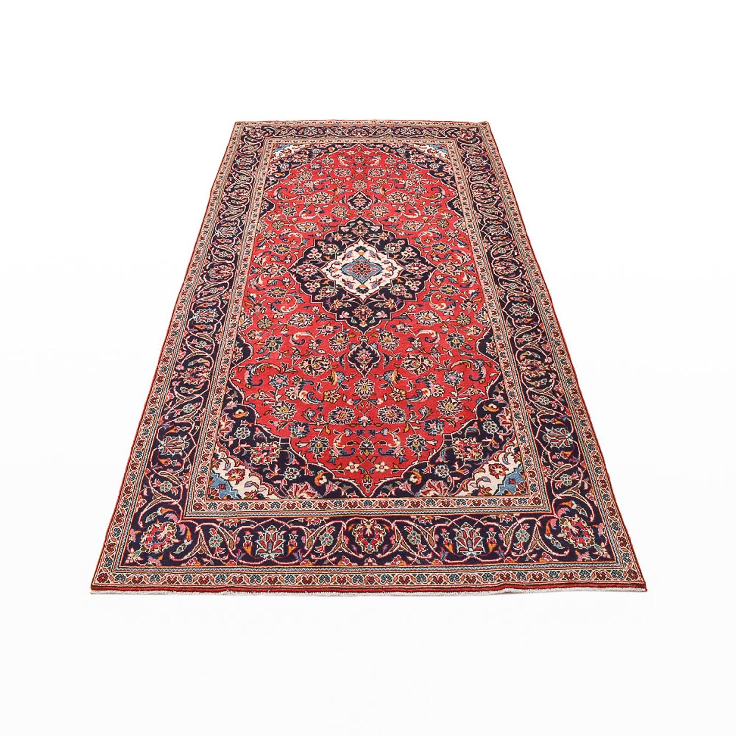 Tapis persan - Keshan - 270 x 144 cm - rouge