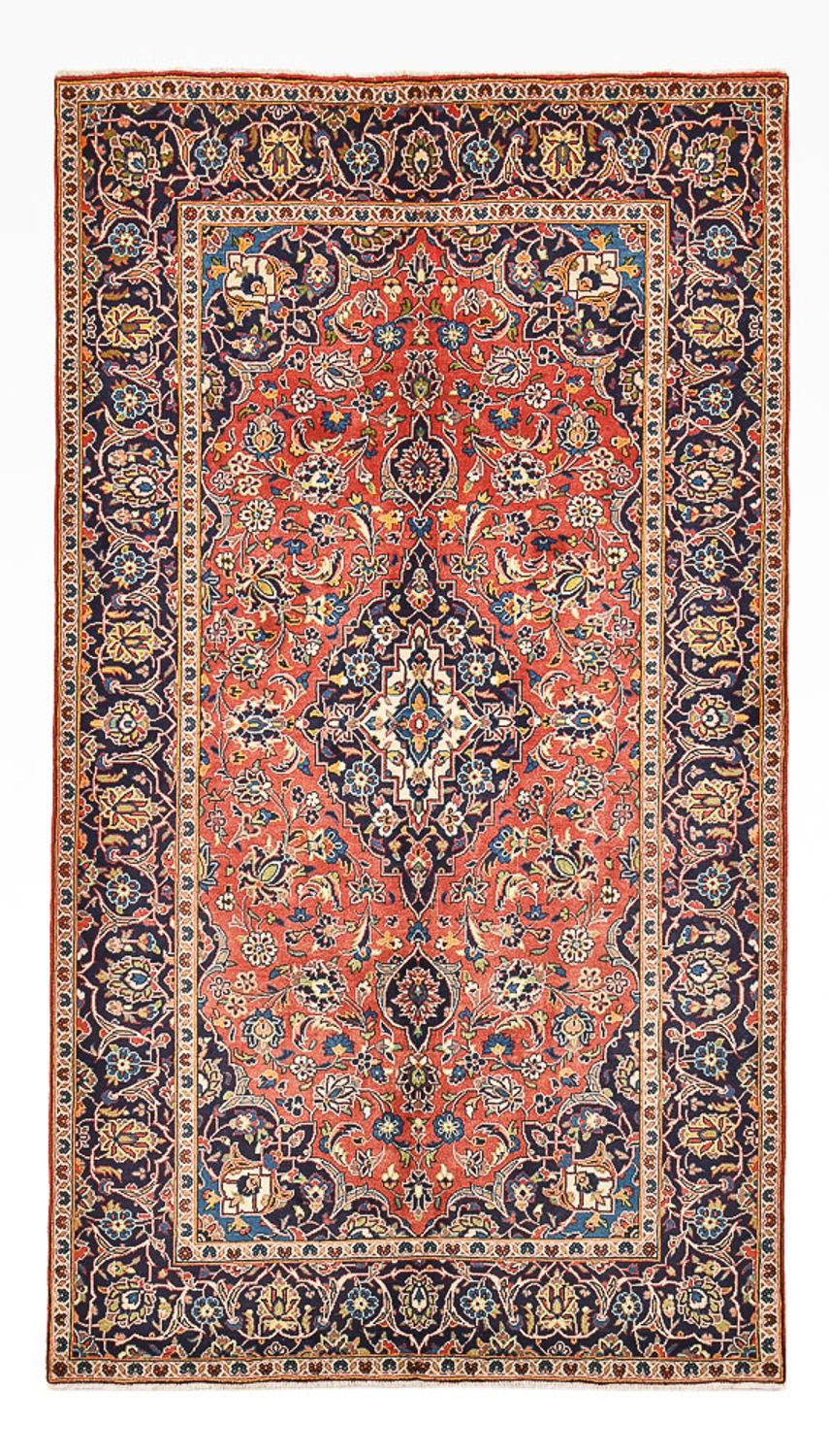 Tapis persan - Keshan - 263 x 146 cm - rouge clair