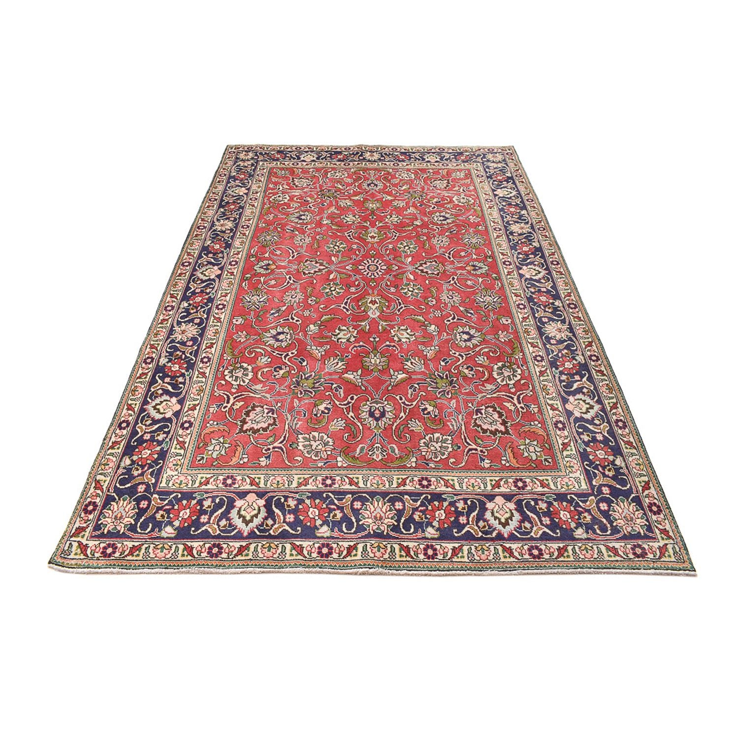 Tapis persan - Tabriz - 296 x 193 cm - rouge