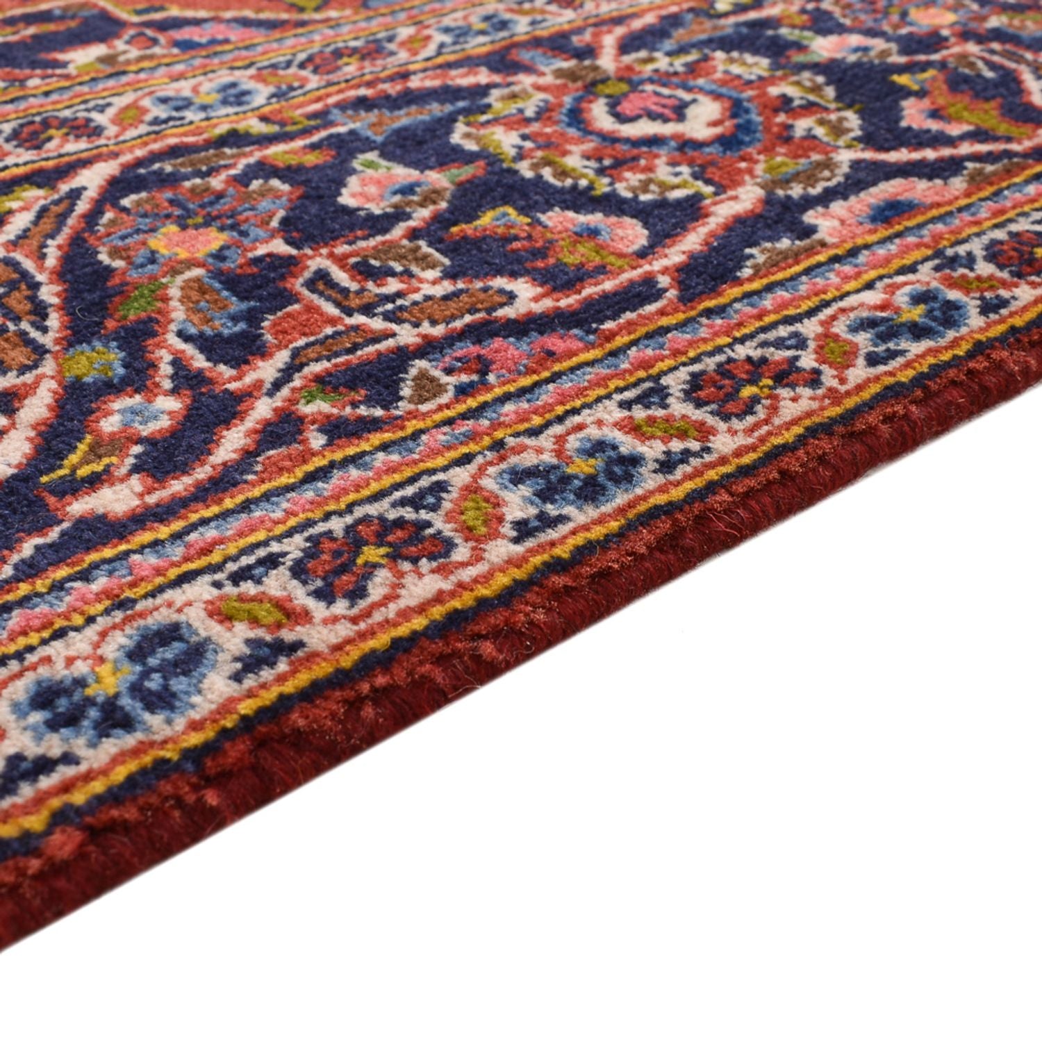 Tapis persan - Keshan - 210 x 140 cm - rouge clair