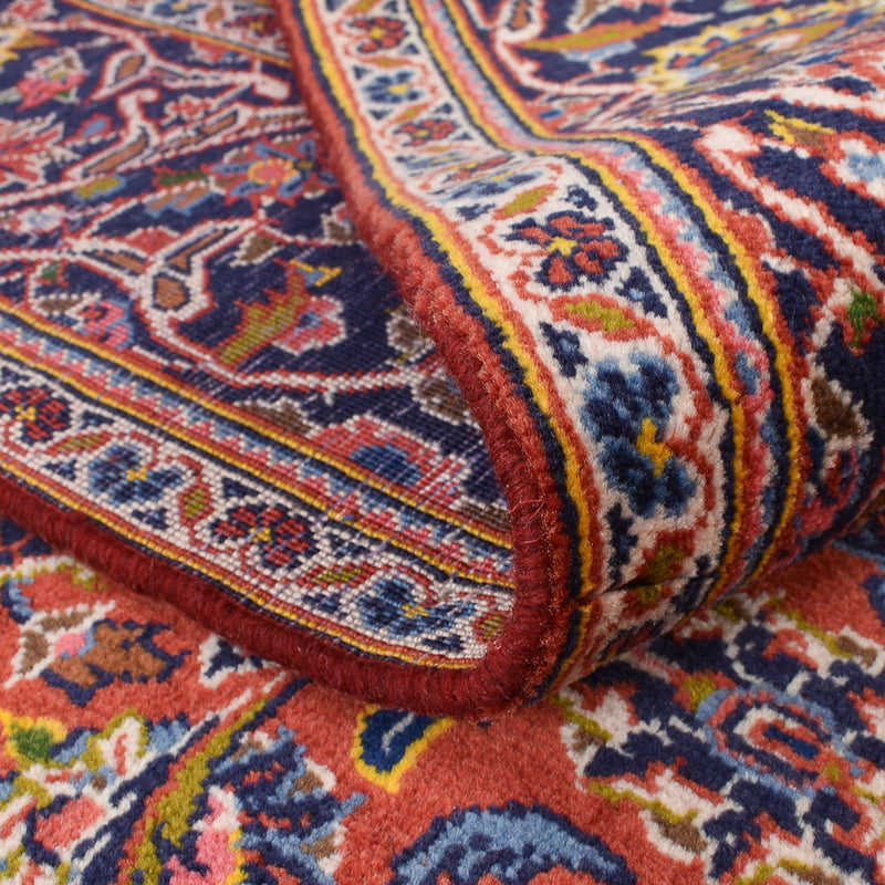 Tapis persan - Keshan - 210 x 140 cm - rouge clair