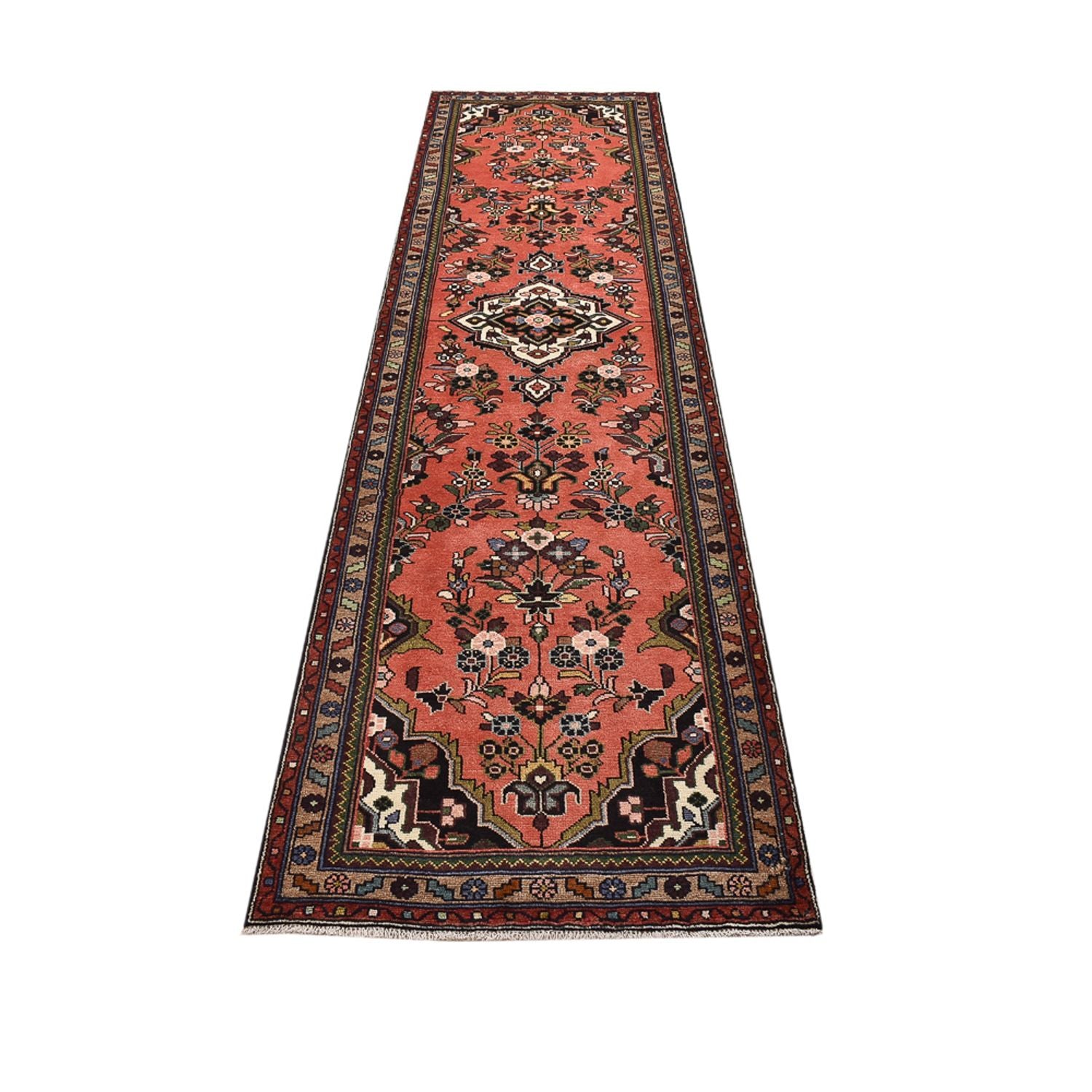 Läufer Perser - Nomadic - 312 x 82 cm - hellrot