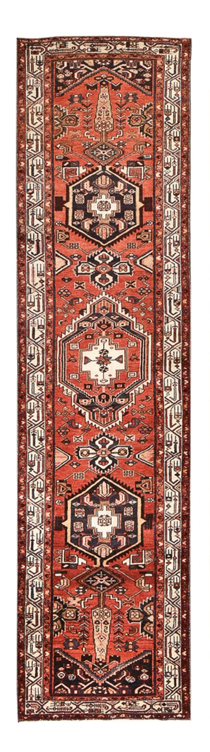 Läufer Perser - Bidjar - 406 x 100 cm - terrakotta