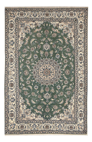 Perserteppich - Nain - 300 x 197 cm - minzgrün
