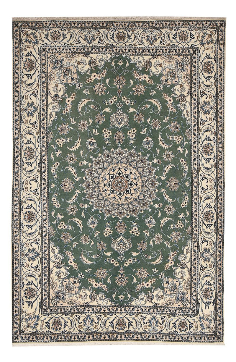 Perserteppich - Nain - 300 x 197 cm - minzgrün
