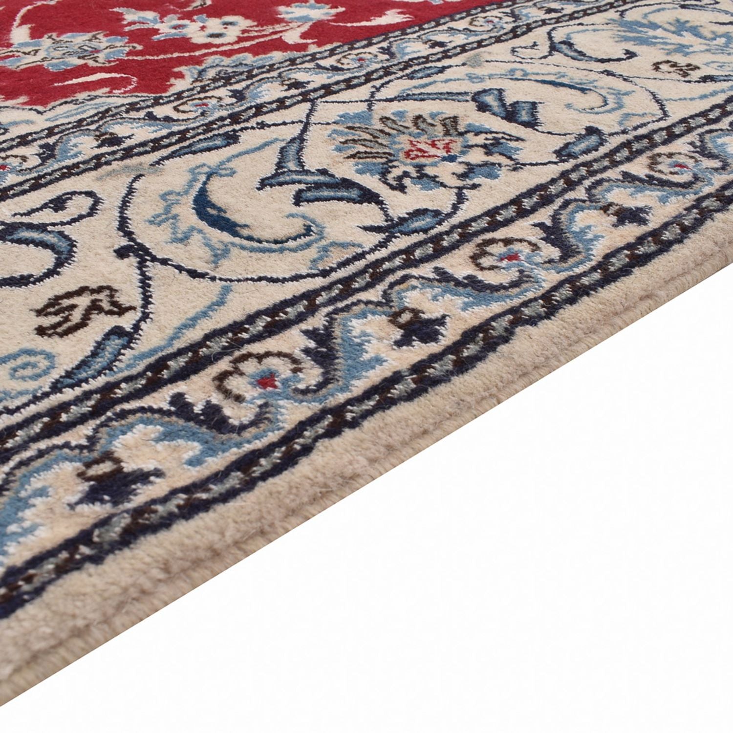 Tapis persan - Nain - 290 x 198 cm - rouge