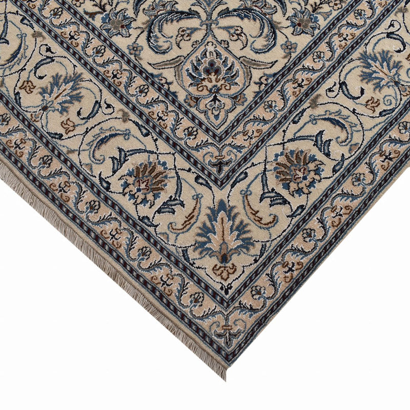 Tapis persan - Nain - 295 x 200 cm - bleu foncé