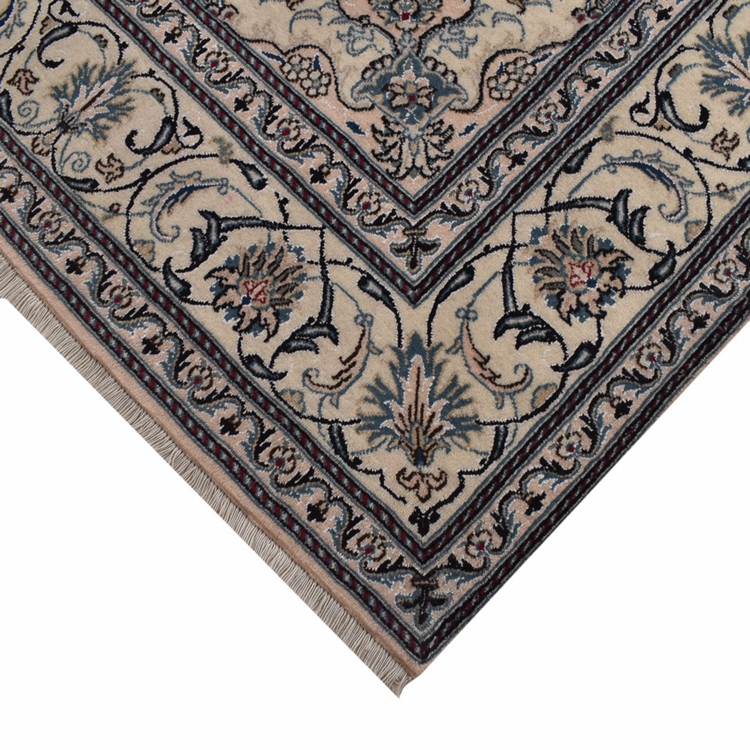 Tapis persan - Nain - 297 x 203 cm - rouge