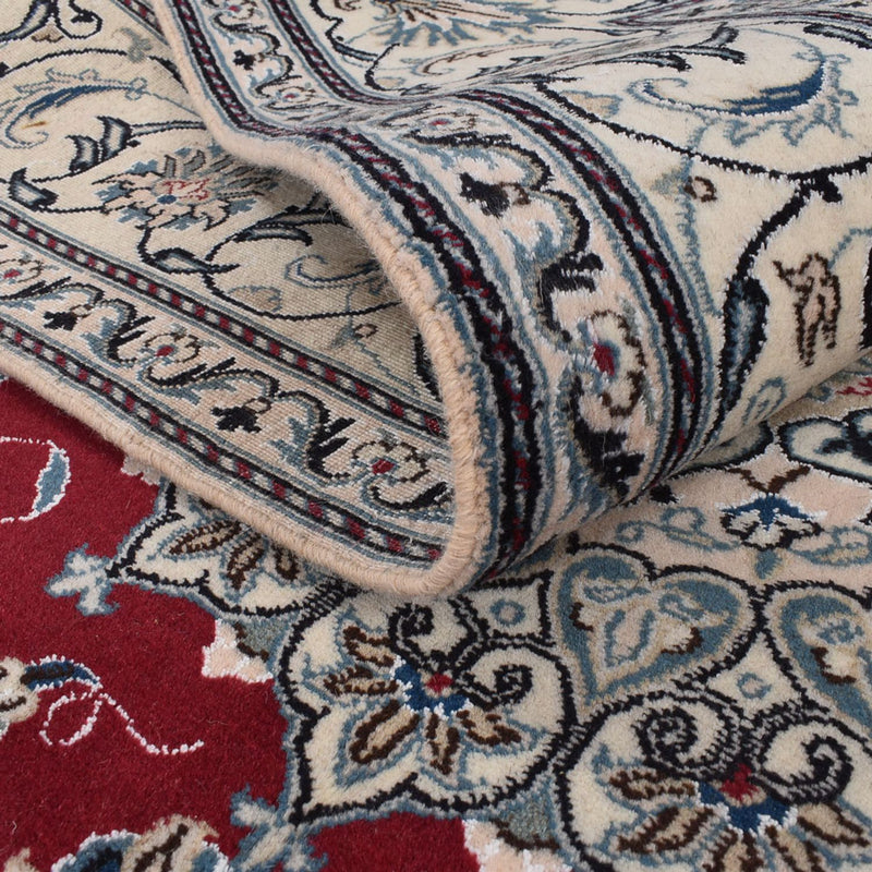 Tapis persan - Nain - 297 x 203 cm - rouge