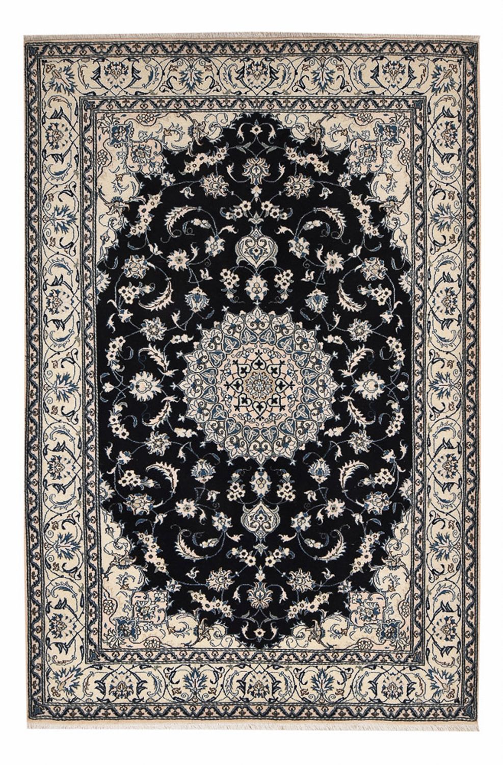 Perserteppich - Nain - 298 x 202 cm - dunkelblau