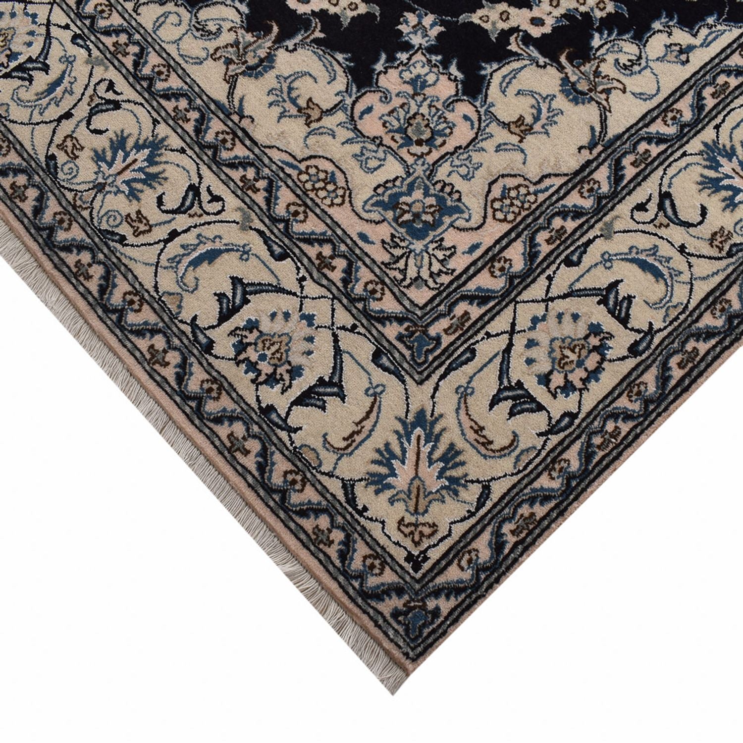 Perserteppich - Nain - 298 x 202 cm - dunkelblau