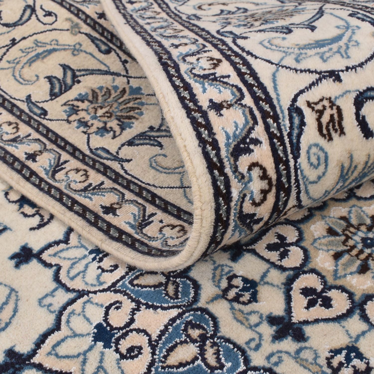 Tapis persan - Nain - 297 x 197 cm - crème
