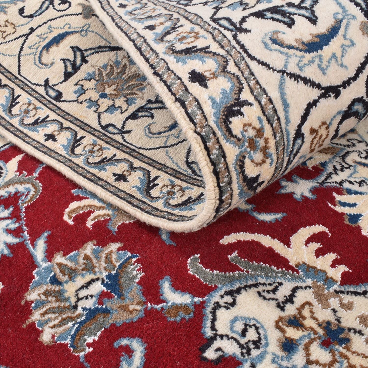 Perserteppich - Nain quadratisch  - 197 x 195 cm - rot