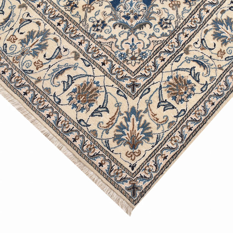 Tapis persan - Nain carré  - 202 x 195 cm - bleu