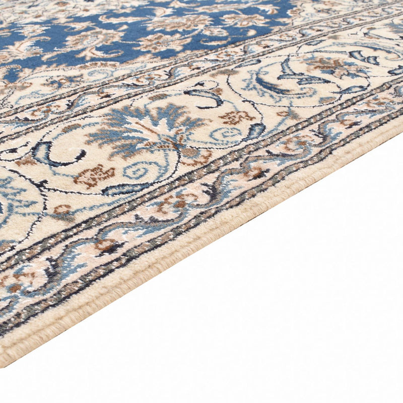 Tapis persan - Nain carré  - 202 x 195 cm - bleu