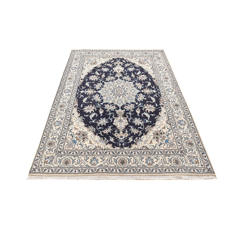 Tapis persan - Nain - 236 x 165 cm - bleu foncé