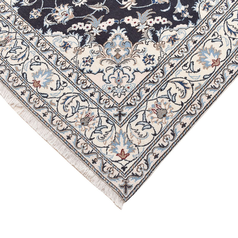 Tapis persan - Nain - 242 x 162 cm - bleu foncé