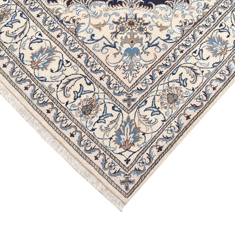 Tapis persan - Nain - 239 x 165 cm - bleu foncé