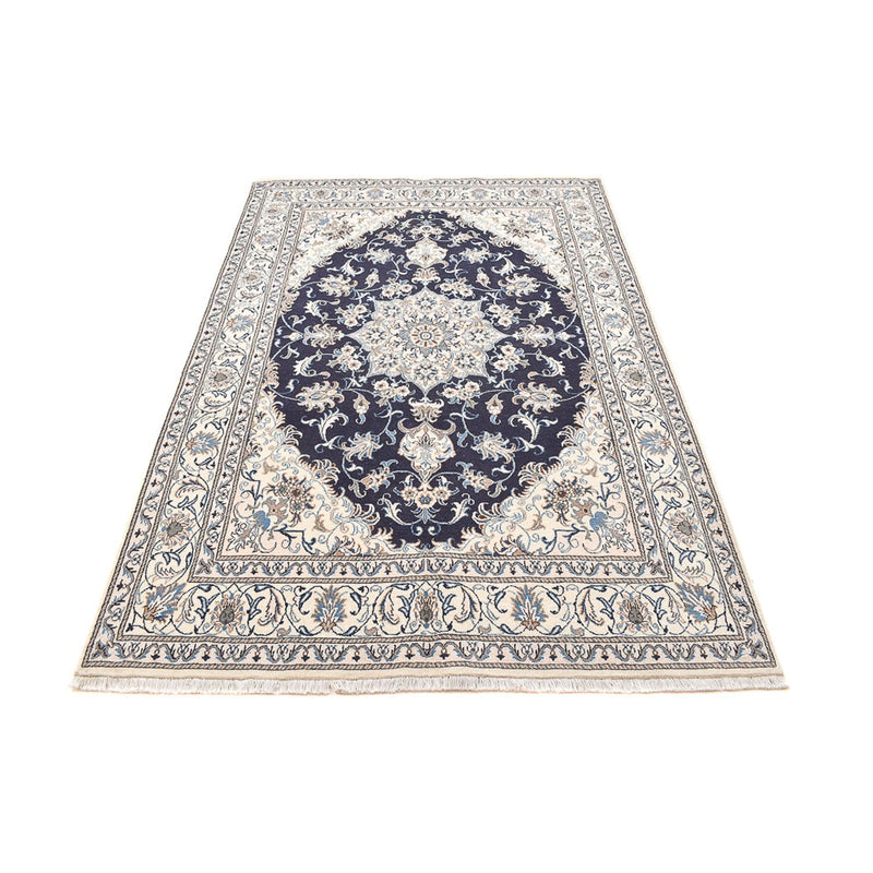 Tapis persan - Nain - 239 x 165 cm - bleu foncé