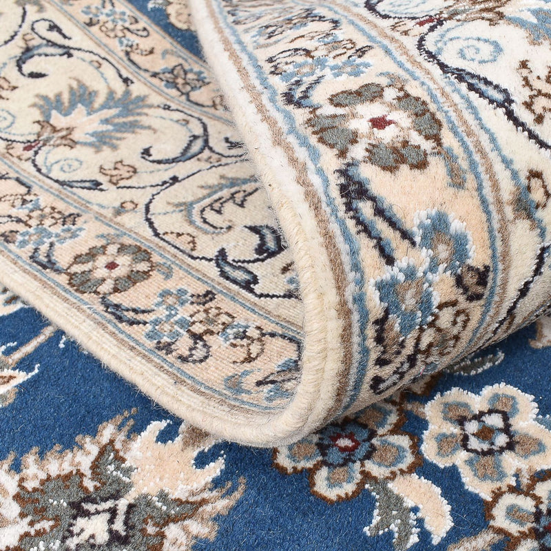 Tapis persan - Nain - 242 x 165 cm - bleu