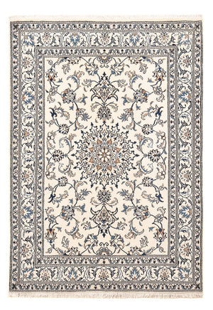 Tapis persan - Nain - 203 x 145 cm - gris clair