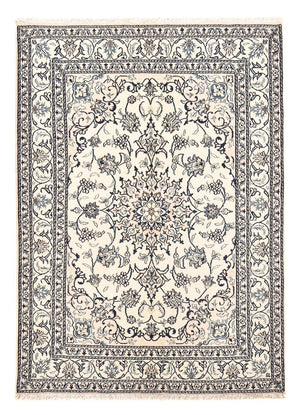 Tapis persan - Nain - 209 x 149 cm - gris clair