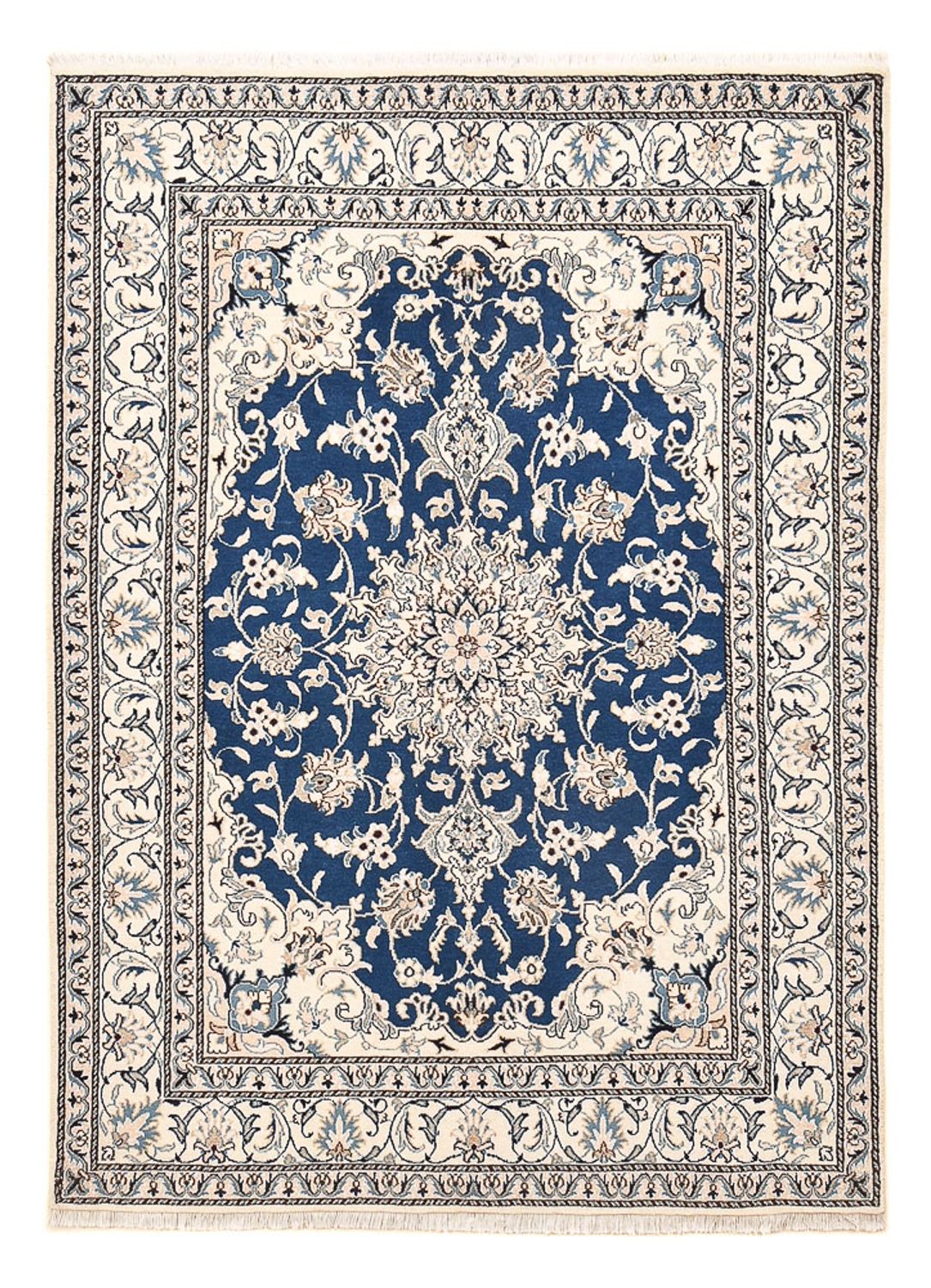 Tapis persan - Nain - 205 x 149 cm - bleu