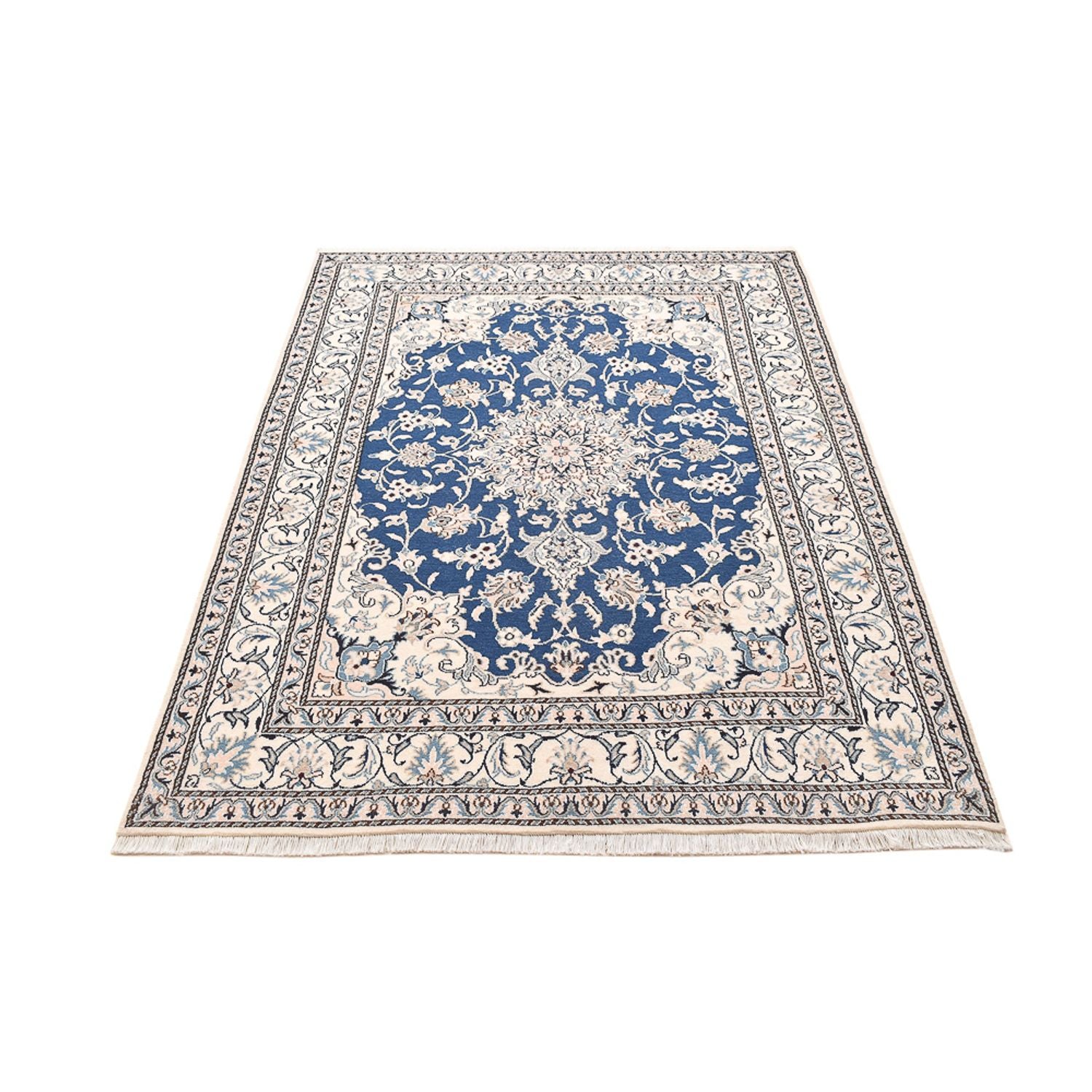 Tapis persan - Nain - 205 x 149 cm - bleu