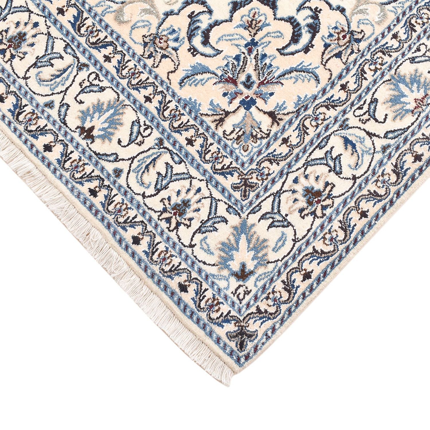 Tapis persan - Nain - 201 x 145 cm - beige clair