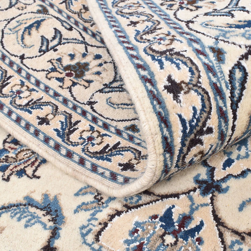 Tapis persan - Nain - 201 x 145 cm - beige clair
