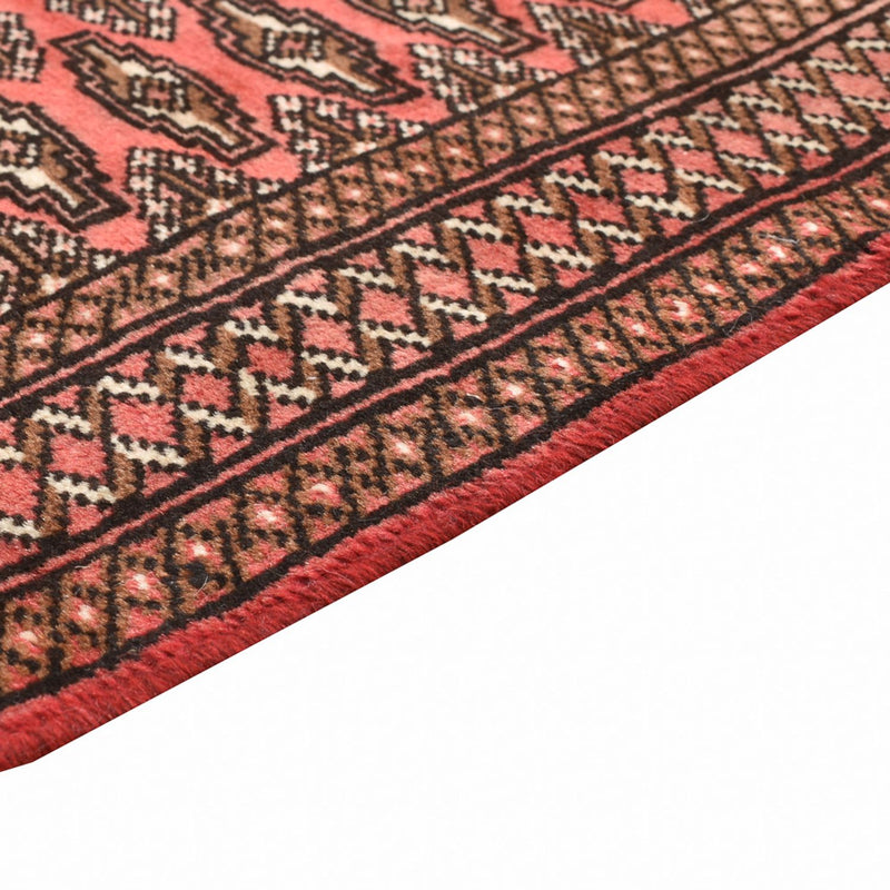 Tapis Turkaman - 131 x 100 cm - rouge clair
