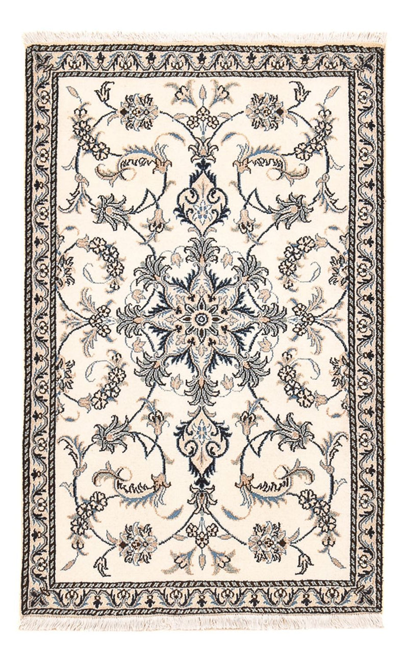 Tapis persan - Nain - 138 x 90 cm - beige clair