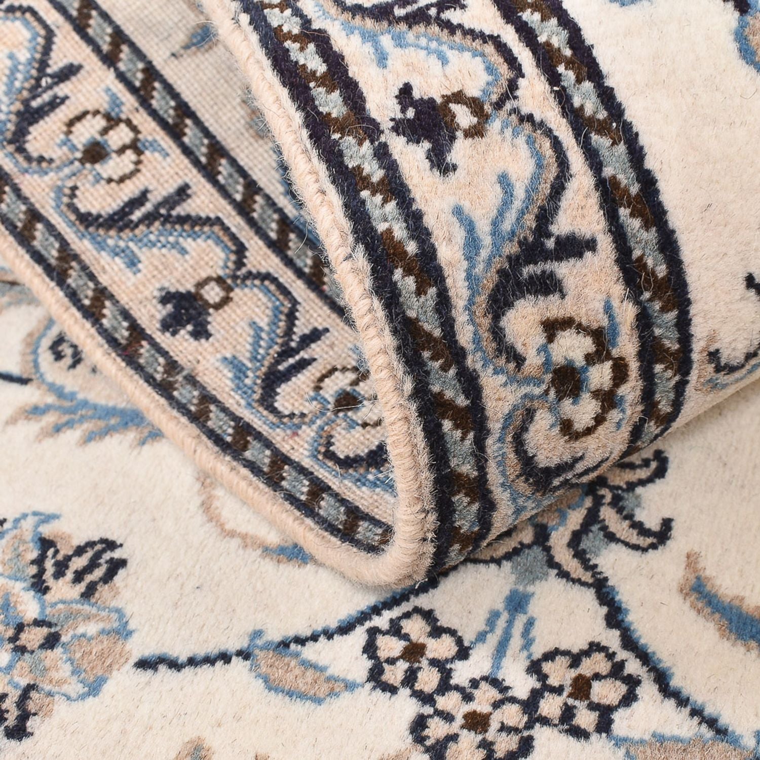 Tapis persan - Nain - 138 x 90 cm - beige clair